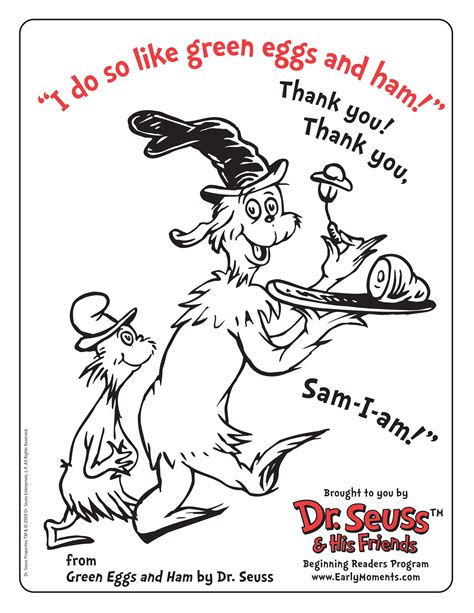 Green Eggs And Ham Printables
